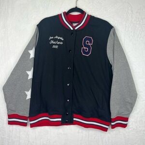 Skechers Varsity Colligate Women's Jacket Los Angeles 1992 Stars Snap Size 2XL